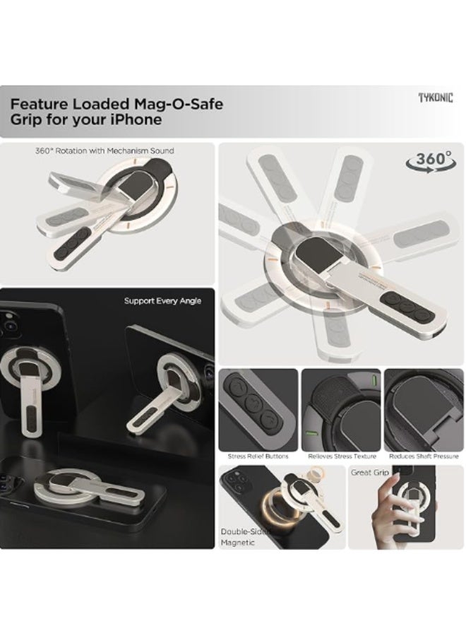 360° adjustable, magnetic decompression phone holder, compatible with MagSafe (strong magnetic adsorption), suitable for iPhone 16e/16/15/14/13/12 and all Samsung smartphones. - Image 4